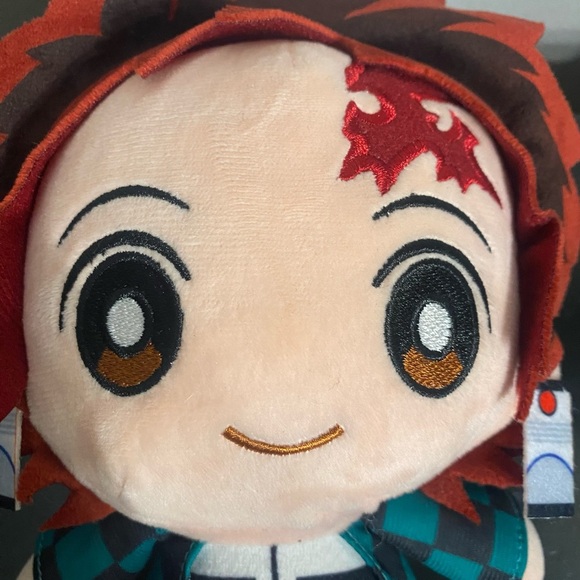 Toys Damon Slayer Tanjiro Plushie Orange/green (25)cm - Picture 2 of 10